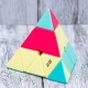 Cub Magic 3x3x3, QiYi Qi Ming Pyraminx Neon SpeedCube, Stickerless, 420CUB-1 
