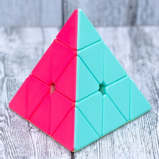 Cub Magic 3x3x3, QiYi Qi Ming Pyraminx Neon SpeedCube, Stickerless, 420CUB-1 
