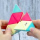 Cub Magic 3x3x3, QiYi Qi Ming Pyraminx Neon SpeedCube, Stickerless, 420CUB-1 