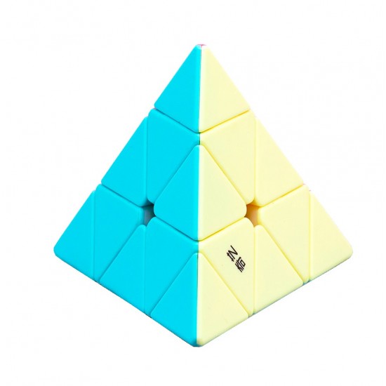 Cub Magic 3x3x3, QiYi Qi Ming Pyraminx Neon SpeedCube, Stickerless, 420CUB-1 