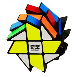 Cub Magic 3x3x3 QiYi Strange Shape Fisher Speedcube, Black, 340CUB-1