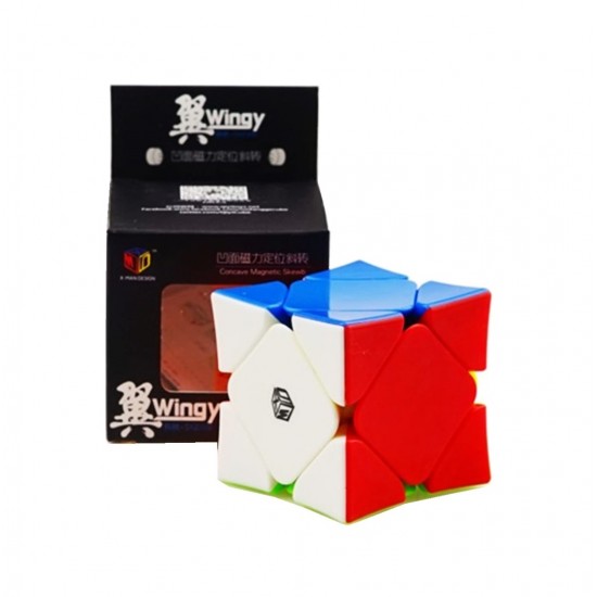 Cub Magic 3x3x3 QiYi X-Man Wingy Skewb Magnetic, Stickerless, 367CUB-1
