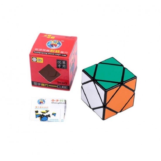 Cub Magic 3x3x3 ShengShou Skewb, Black, 449CUB-1