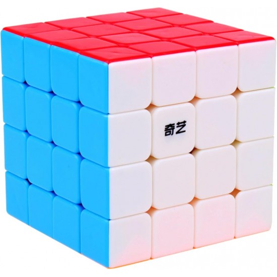 Cub Magic 4x4x4, QiYi Qizheng S Neon, Stickerless, 510CUB