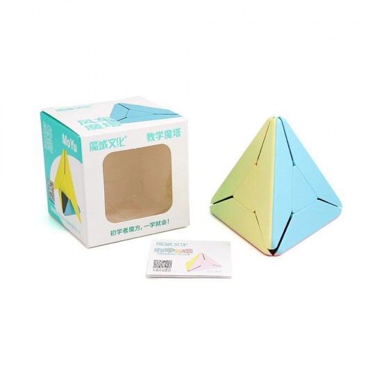 Cub Magic Moyu Windmill Pyraminx macaron, Stickerless, 438CUB-1 Cub Magic Moyu Windmill Pyraminx macaron, Stickerless, 438CUB-1