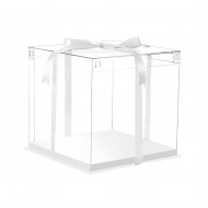 Cutie Toruti cu capac transparent  si baza din carton plastifiat solid si rezistent, 33x33 cm, 414COF