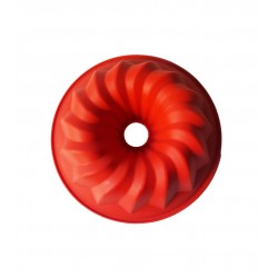 Forma din silicon pentru chec, cozonac pane, Blat tort, Rosu, 20 cm , 256COF