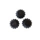 Forma pentru Savarine, Set 10 cavitati, Negru, 10 cm, 400COF