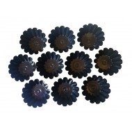 Forma pentru Savarine, Set 10 cavitati, Negru, 10 cm, 400COF
