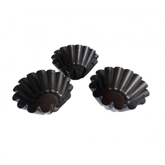 Forma pentru Savarine, Set 3 cavitati, Gri, 10 cm, 326COF