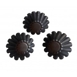 Forma pentru Savarine, Set 3 cavitati, Gri, 10 cm, 326COF