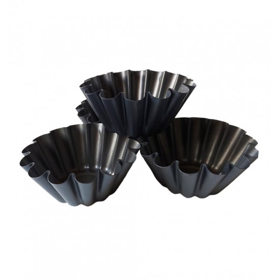 Forma pentru Savarine, Set 4 cavitati, Gri, 10 cm, 327COF