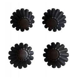 Forma pentru Savarine, Set 4 cavitati, Gri, 10 cm, 327COF