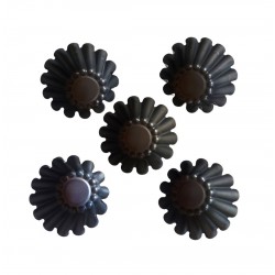 Forma pentru Savarine, Set 5 cavitati, Gri, 10 cm, 328COF