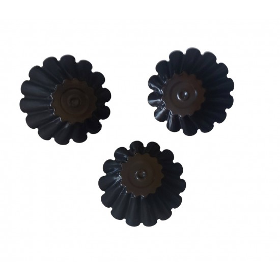 Forma pentru Savarine, Set 5 cavitati, Negru, 10 cm, 399COF