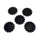 Forma pentru Savarine, Set 5 cavitati, Negru, 10 cm, 399COF