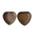 Forma pentru Tarte, Set 2 forme, Inima, Maro, 10 cm, 403COF
