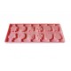Forma silicon 12 cavitati, Diverse modele, Acadele din ciocolata sau Acadele din zahar, Roz, 26 cm, 312COF