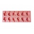Forma silicon 12 cavitati, Diverse modele, Acadele din ciocolata sau Acadele din zahar, Roz, 26 cm, 312COF