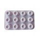 Forma silicon 12 cavitati, Pentru prajituri, Briose, Mov, 29 cm, 230COF