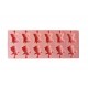 Forma silicon 12 cavitati, Peppa Pig si Dinosaur, Acadele din ciocolata sau Acadele din zahar, Roz, 26 cm, 246COF