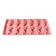 Forma silicon 12 cavitati, Peppa Pig si Dinosaur, Acadele din ciocolata sau Acadele din zahar, Roz, 26 cm, 246COF