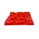 Forma silicon 13 cavitati, Tema Sarbatori de iarna, Pentru prajituri sau Bomboane, Rosu, 27 cm, 241COF