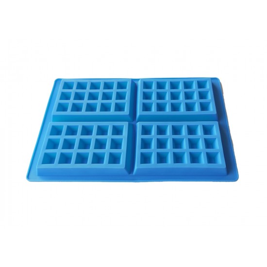 Forma silicon 4 cavitati, Pentru Grofe, Albastru, 28 cm, 234COF