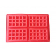Forma silicon 4 cavitati, Pentru Grofe, Rosu, 28 cm, 233COF