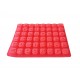 Forma silicon 48 cavitati, Litere, Pentru bomboane sau cuburi de Gheata, Rosu, 23 cm, 225COF