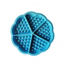 Forma silicon 5 cavitati triunghi, Pentru Grofe, Albastru, 21 cm, 253COF