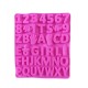 Forma silicon cu Cifre, Litere, Piciorus, Manuta, Biberon, Dinozaur, Suzeta, Roz, 21 cm, 493COF