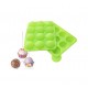 Forma silicon pentru acadele sau bomboane, 12 cavitati, Verde, 17. 5 cm, 429COF