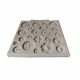 Forma silicon pentru fondant, Matrita nasturi, Gri, 10 cm, 290COF