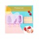 Forma silicon pentru inghetata, Iepure 3 cavitati cu capac din silicon, Mov, 19 cm, CooKstyle, 410COF