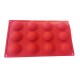 Forma silicon pentru prajituri, 12 cavitati, Rotund, 157COF