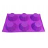 Forma silicon pentru prajituri, 6 cavitati, Mov, 147COF
