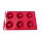 Forma silicon pentru prajituri, 6 cavitati, Spirala, 155COF