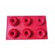 Forma silicon pentru prajituri, 6 cavitati, Spirala, 155COF