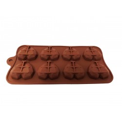Forma silicon pentru prajituri, 8 Inimioare, 178COF