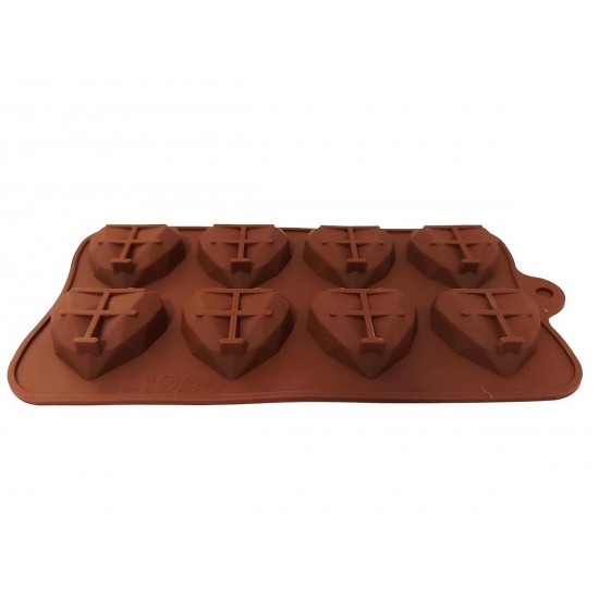 Forma silicon pentru prajituri, 8 Inimioare, 178COF