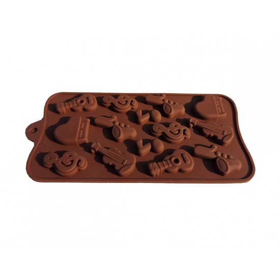 Forma silicon pentru prajituri, Instumente muzicale, Note muzicale, 167COF