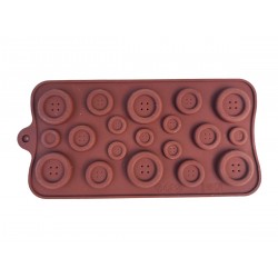 Forma silicon pentru prajituri, Nasturi, 185COF
