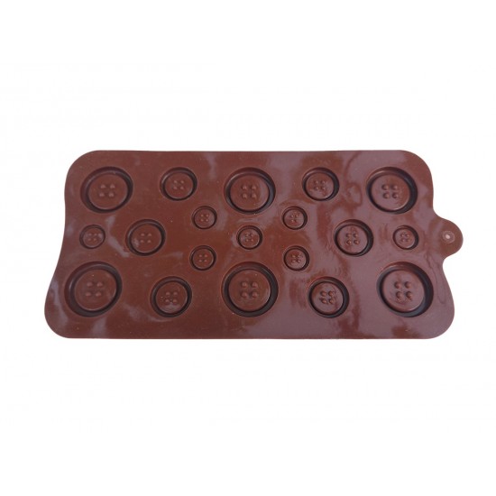 Forma silicon pentru prajituri, Nasturi, 185COF