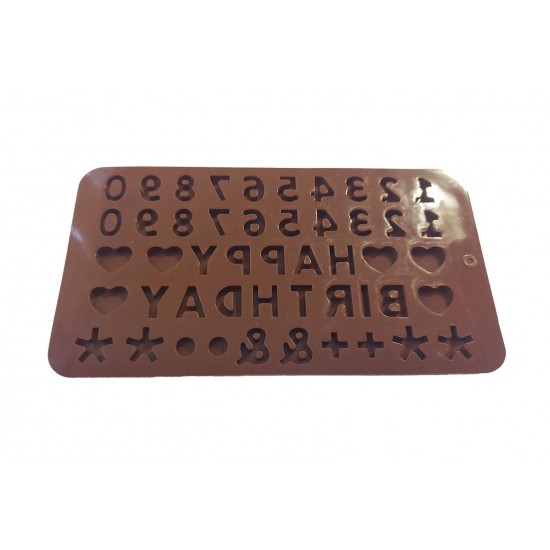 Forma silicon pentru prajituri, Numere din ciocolata, 162COF