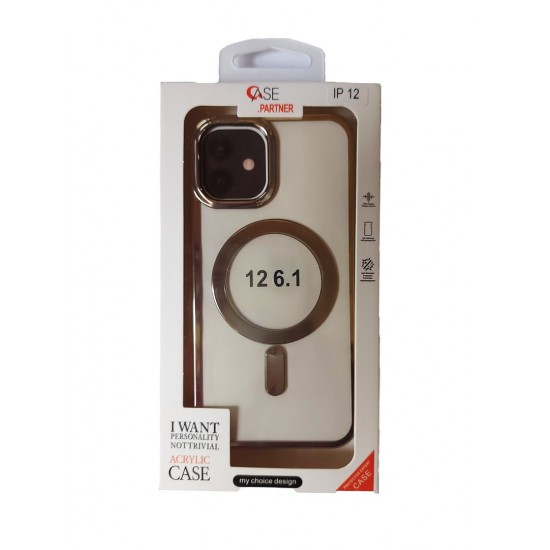 Husa telefon compatibila cu Apple iPhone 12, Silver, 415HT