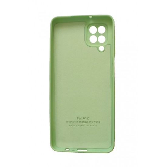 Husa telefon compatibila cu Samsung Galaxy A12, Verde, Cu interior de catifea, 391HT Husa telefon compatibila cu Samsung Galaxy A12, Verde, Cu interior de catifea, 391HT