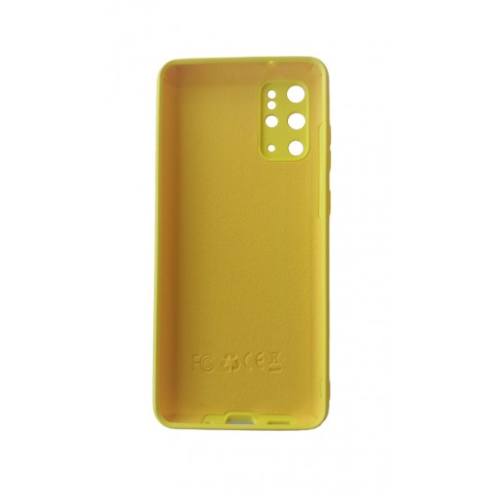 Husa telefon compatibila cu Samsung Galaxy S20 Plus, Galben, Cu interior de catifea, 258HT 