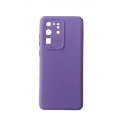 Husa telefon compatibila cu Samsung Galaxy S20 Ultra, S20 Ultra 5G, Mov, Cu interior de catifea, 264HT 