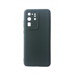 Husa telefon compatibila cu Samsung Galaxy  S20 Ultra, S20 Ultra 5G, Verde, Cu interior de catifea, 263HT 